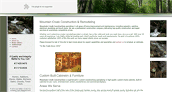 Desktop Screenshot of mountaincreekconstruction.com